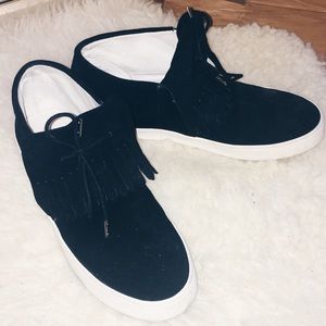 Derek Lam 10 Crosby Suede Kiltie-accented sneakers